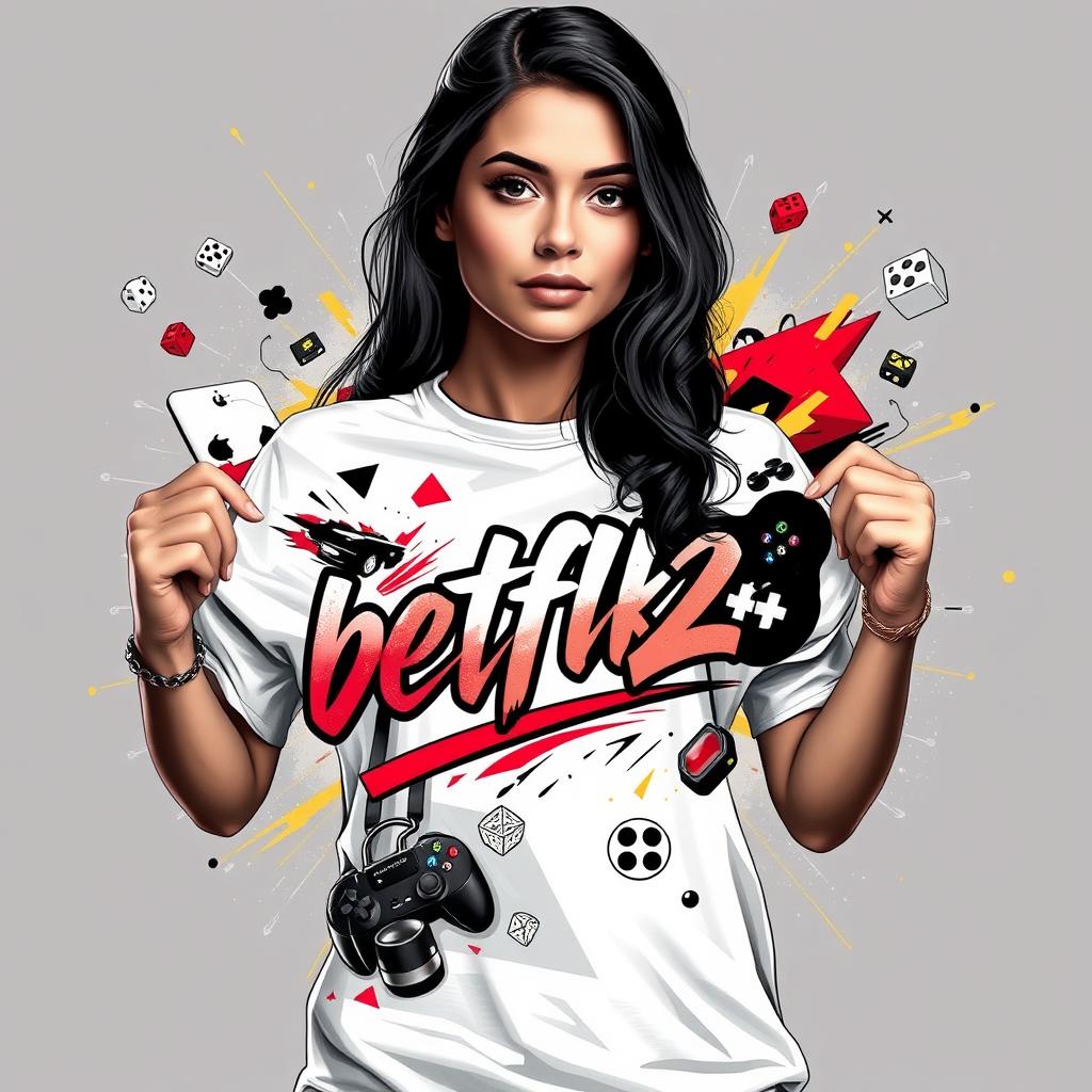 Women's Premium Longline Gaming T-Shirt 'Betflik28'