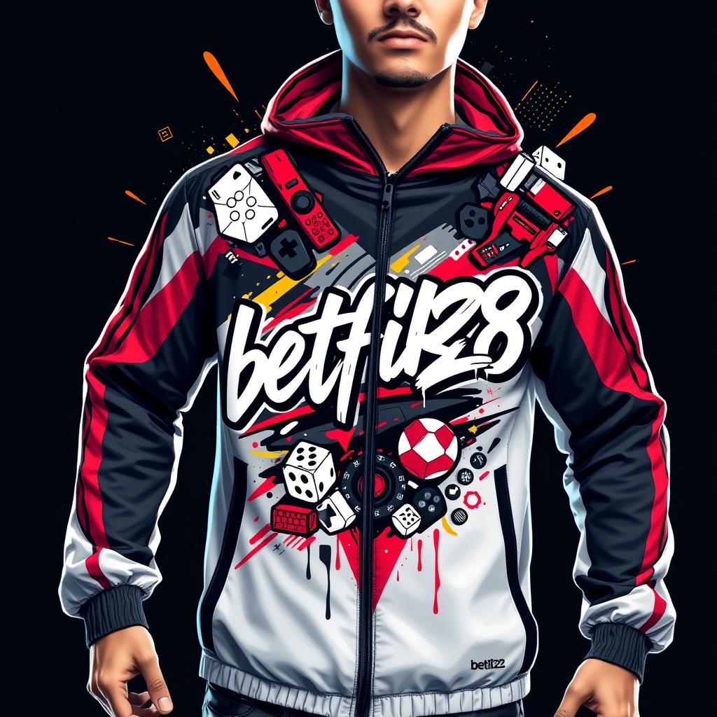 Mens Premium Gaming Windbreaker 'betflik28'