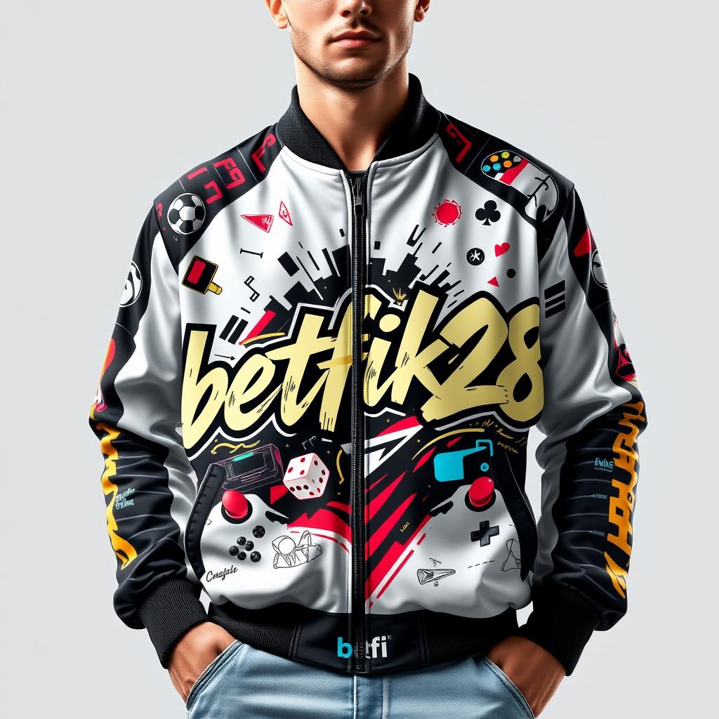 Men's Premium Gaming Athletic Jacket - betflik28 Edition