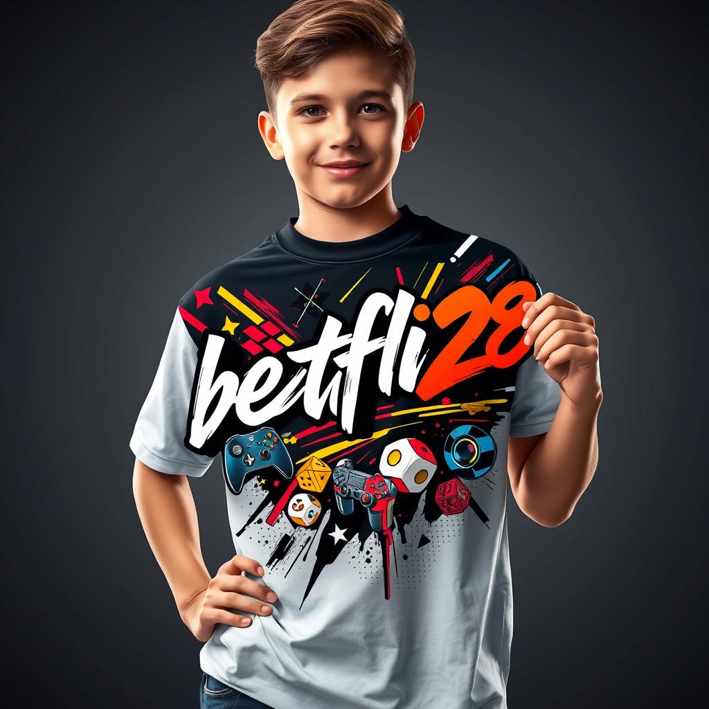 Kids Premium Gaming Graphic T-Shirt