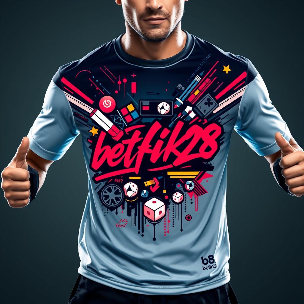 betflik28 Premium Gaming Inspired Running T-Shirt